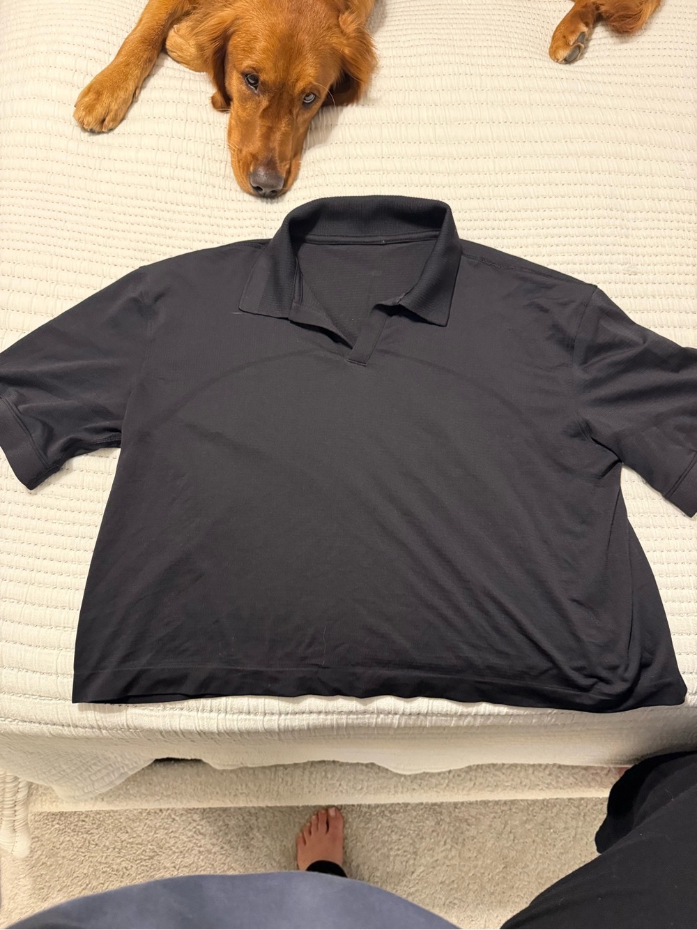 Lululemon Cropped Black Tennis Polo - Picture 5 of 5